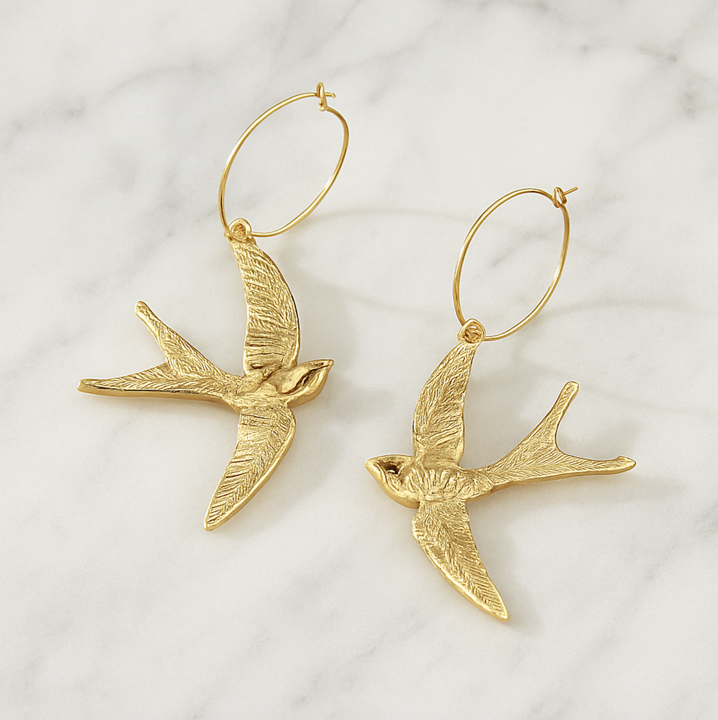 Sparrow Hoop Earrings