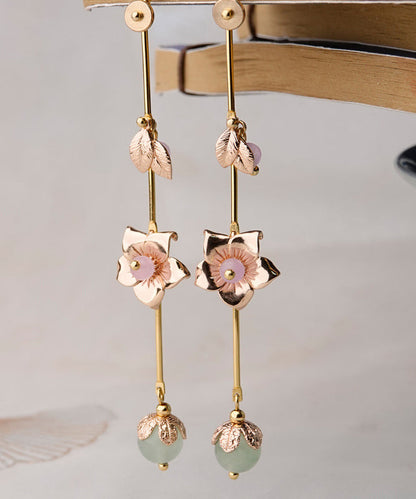 Style Gold Tassel Metal Drop Earrings