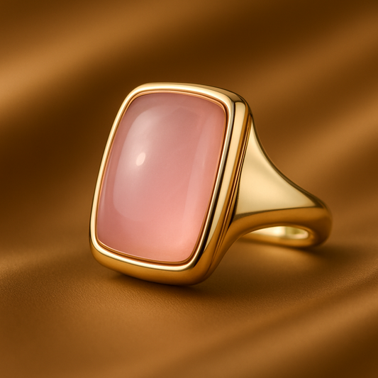 Square-cut Rose Gold Ring
