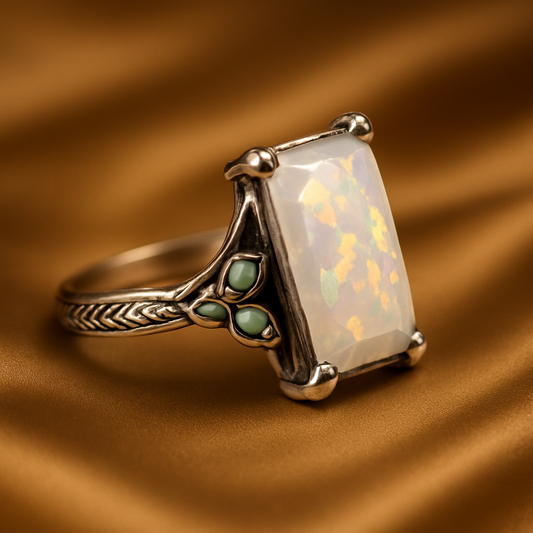 Silver Opal Glow Ring