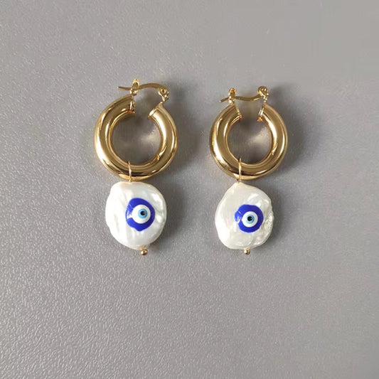 Nazar Gold Earrings