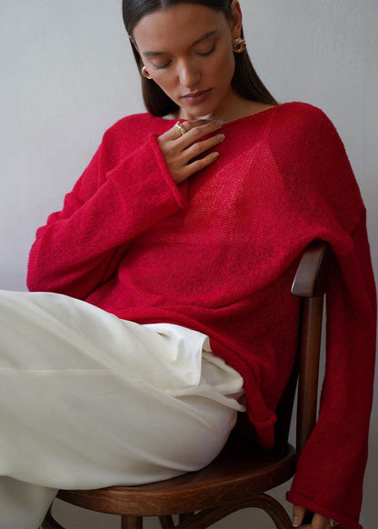 A Vintage Style Sweater with Delicate Timeless Details