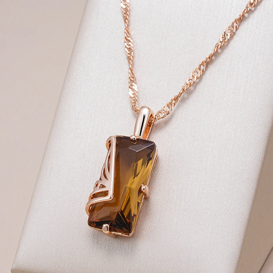 Brown Glass Necklace