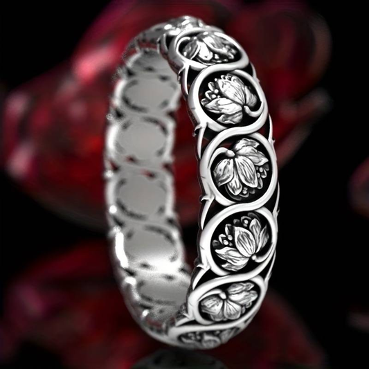Silver Blossom Ring