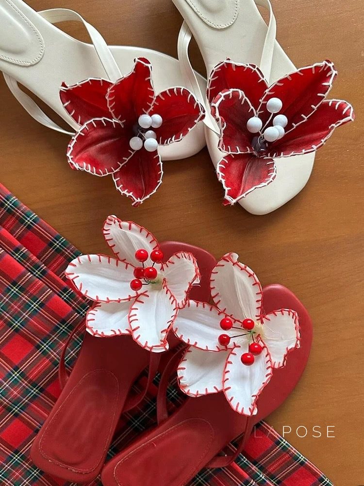 A Vintage Style Sandals with Delicate Timeless Details