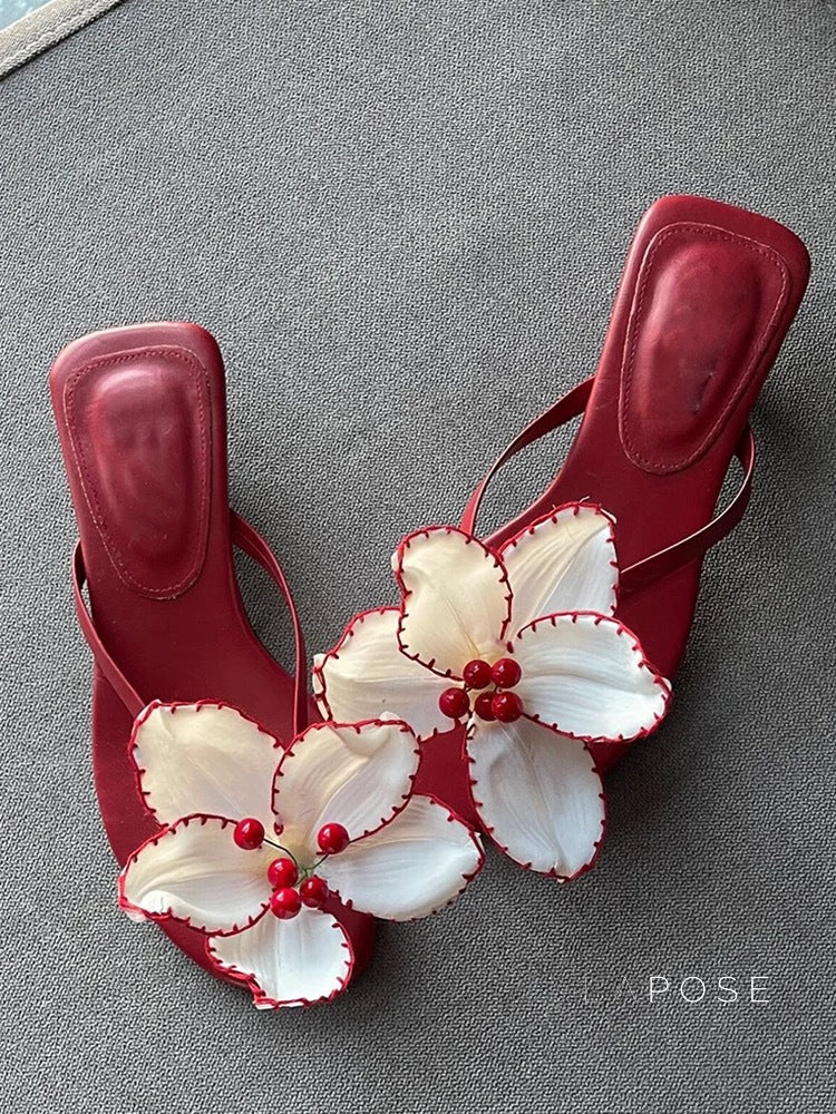 A Vintage Style Sandals with Delicate Timeless Details