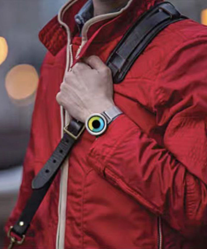 Diy Black Stainless Steel Waterproof Luminous Watch