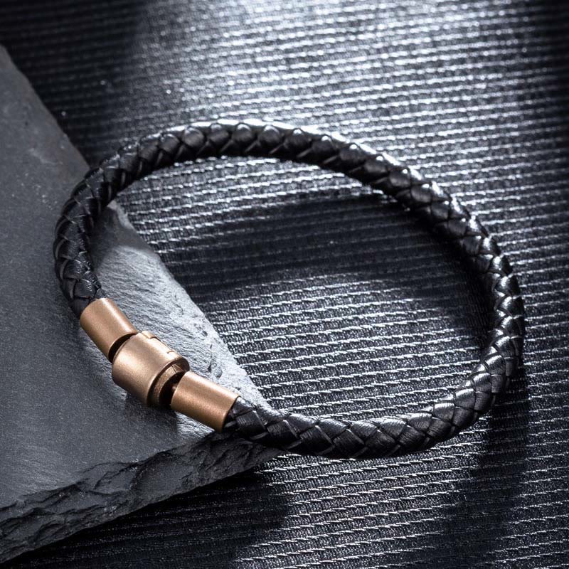 Buddha Stones Leather Rope Luck Braid String Bracelet
