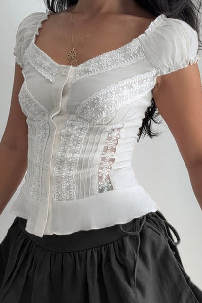 A Vintage Style Top with Delicate Timeless Details