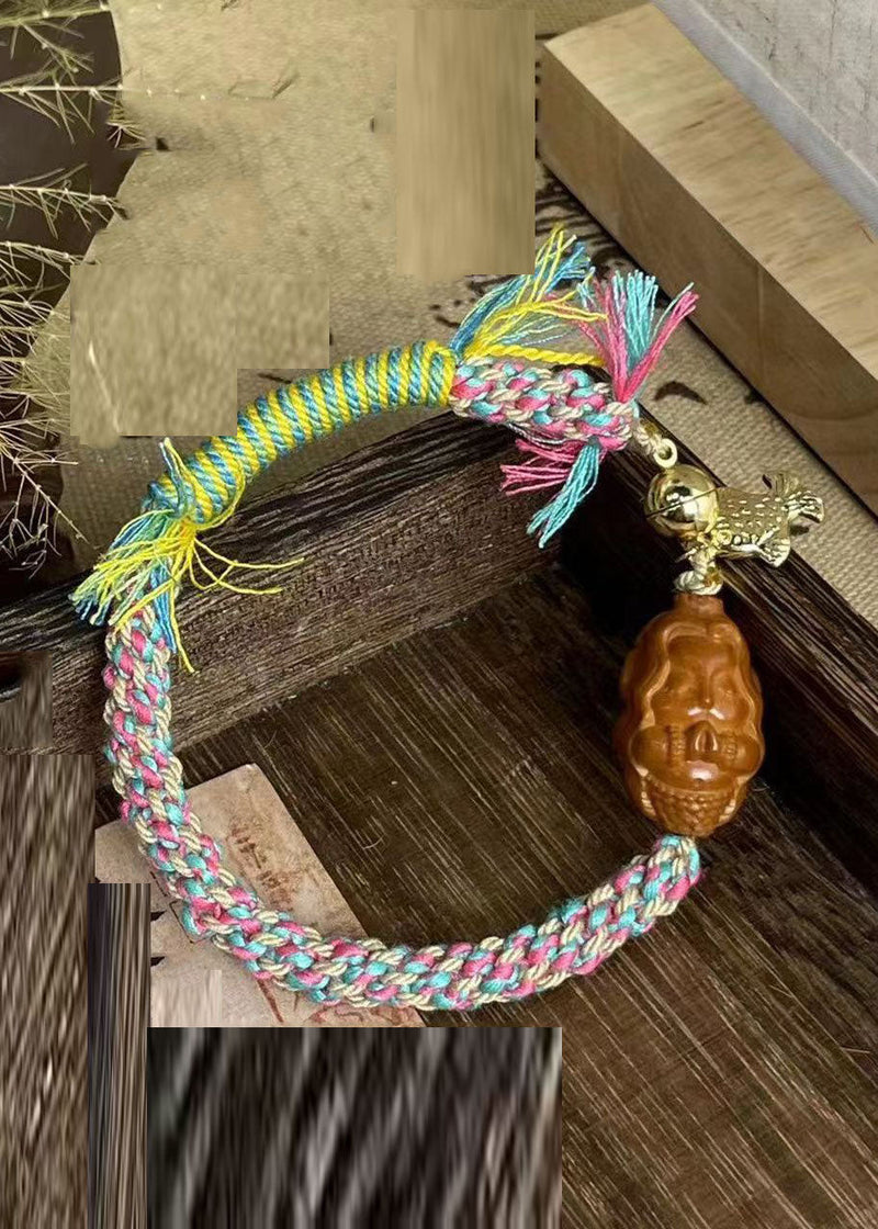 Rainbow Hand Knitting Mermaid Bracelet