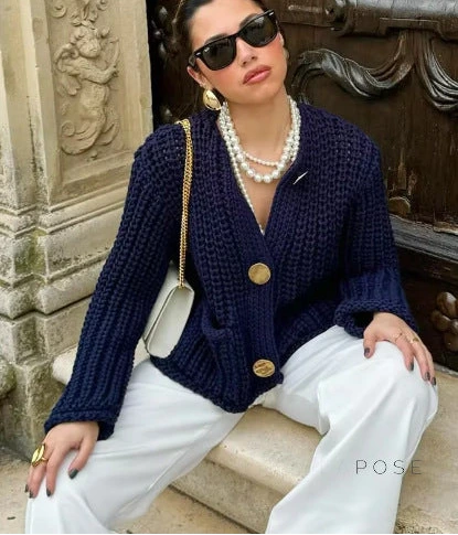A Vintage Style Cardigan with Delicate Timeless Details