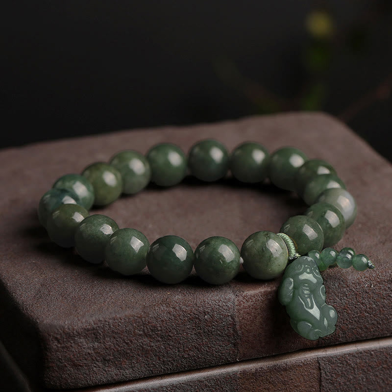 Tibetan Jade Pixiu Prosperity Bracelet