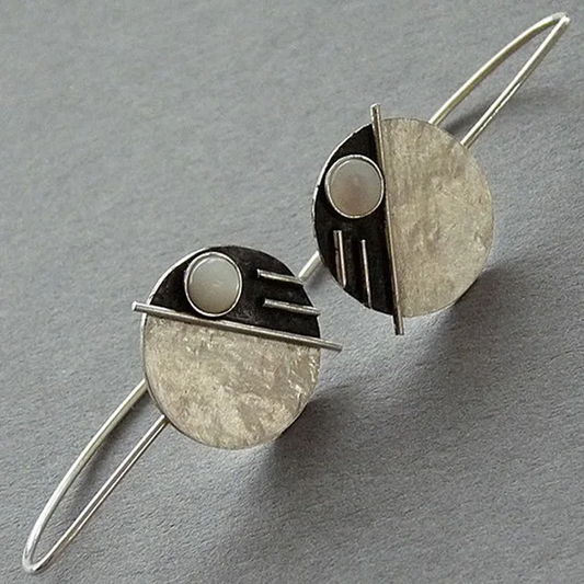 Moonstone Dot Earrings