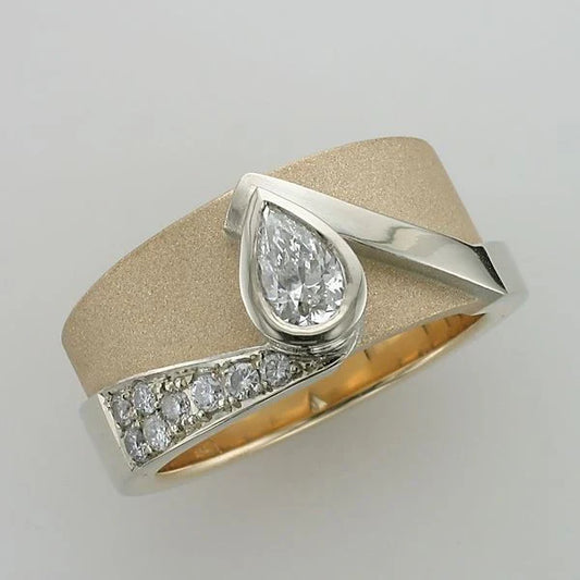 Zirconia Drop Bright Ring