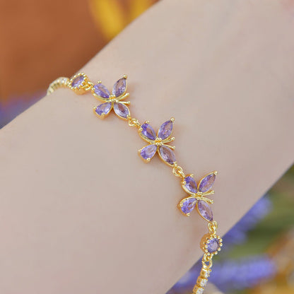 Adelaide Bracelet in Purple
