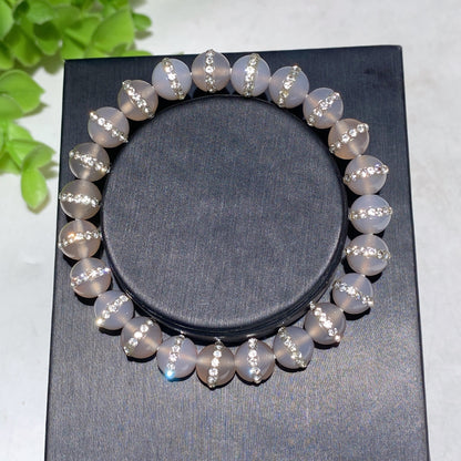 Adjustable Crystal Healing Bracelet With Natural Gemstones