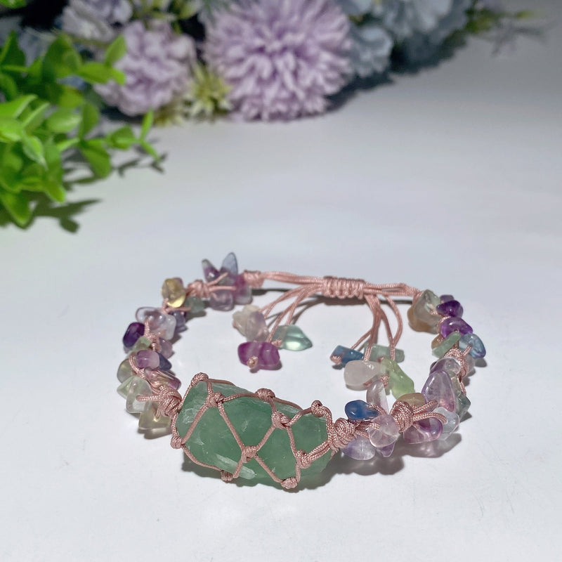 Adjustable Mixed Crystal Spiritual Bracelet 5-7cm Healing Energy