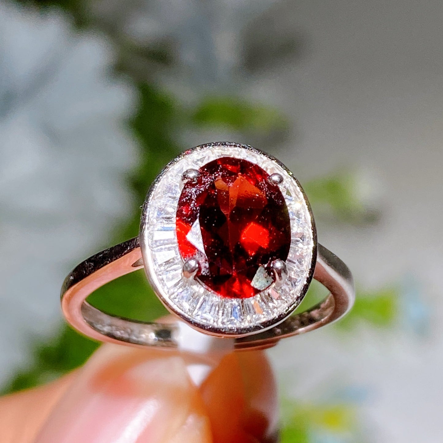 Adjustable S925 Crystal Healing Ring With Multi Gemstones