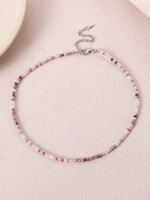Beaded Multi-colored Dainty Necklace Necklaces Accessories