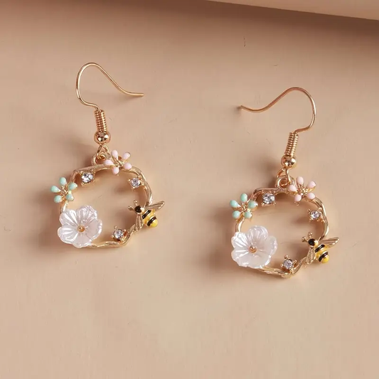 Nature Hoop Earrings