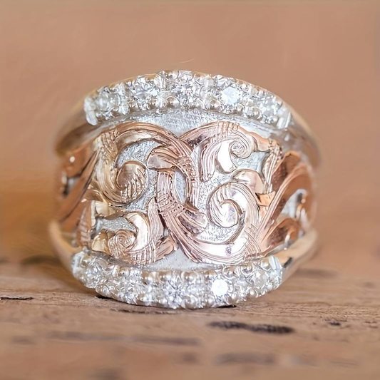 Silver & Rose Ring