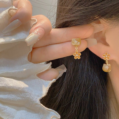 Amber Cat Earrings