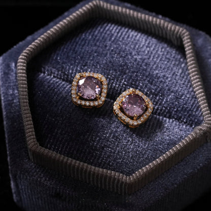 Angelica Amethyst Stud Earrings
