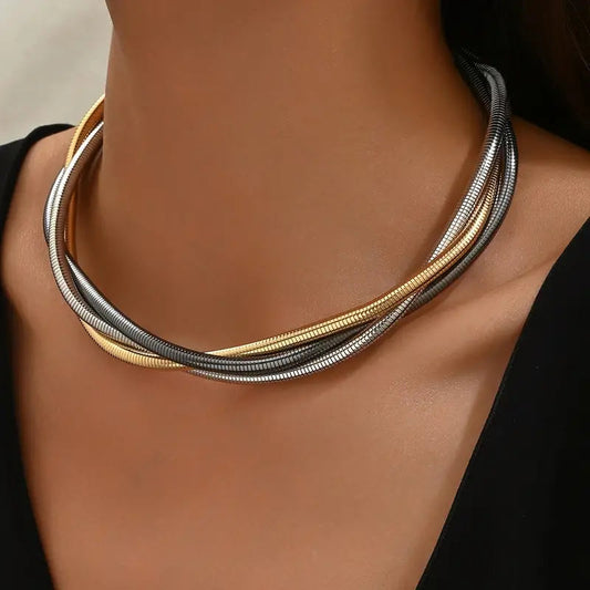 Thick Layered Necklace
