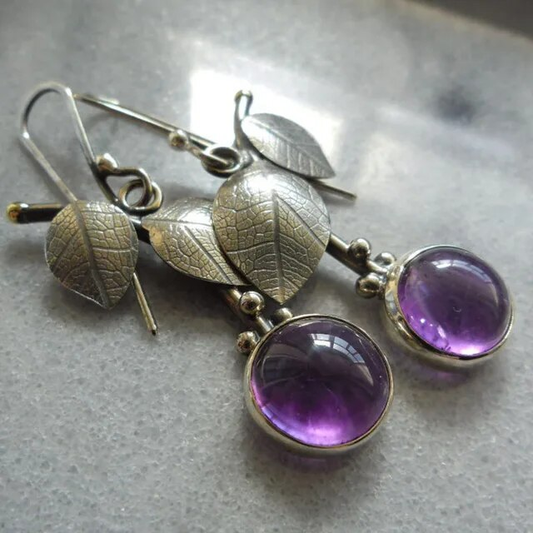 Violet Crystal Earrings