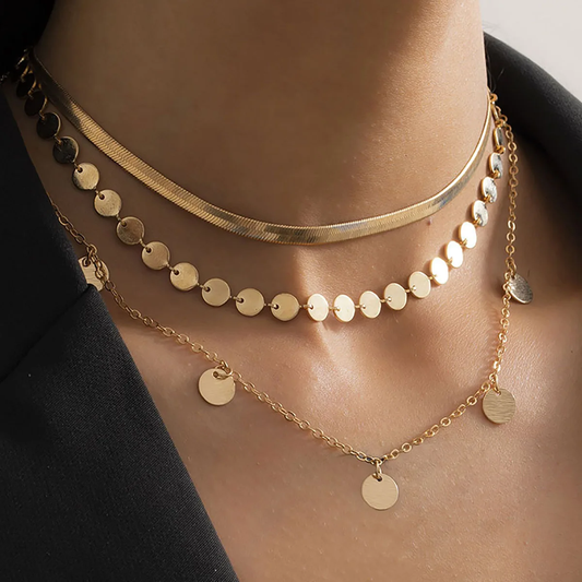 Golden Plates Necklace