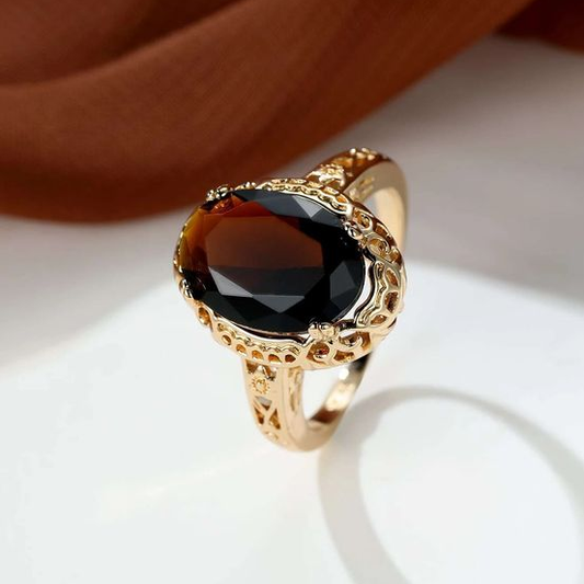 Crystal Tiger Ring