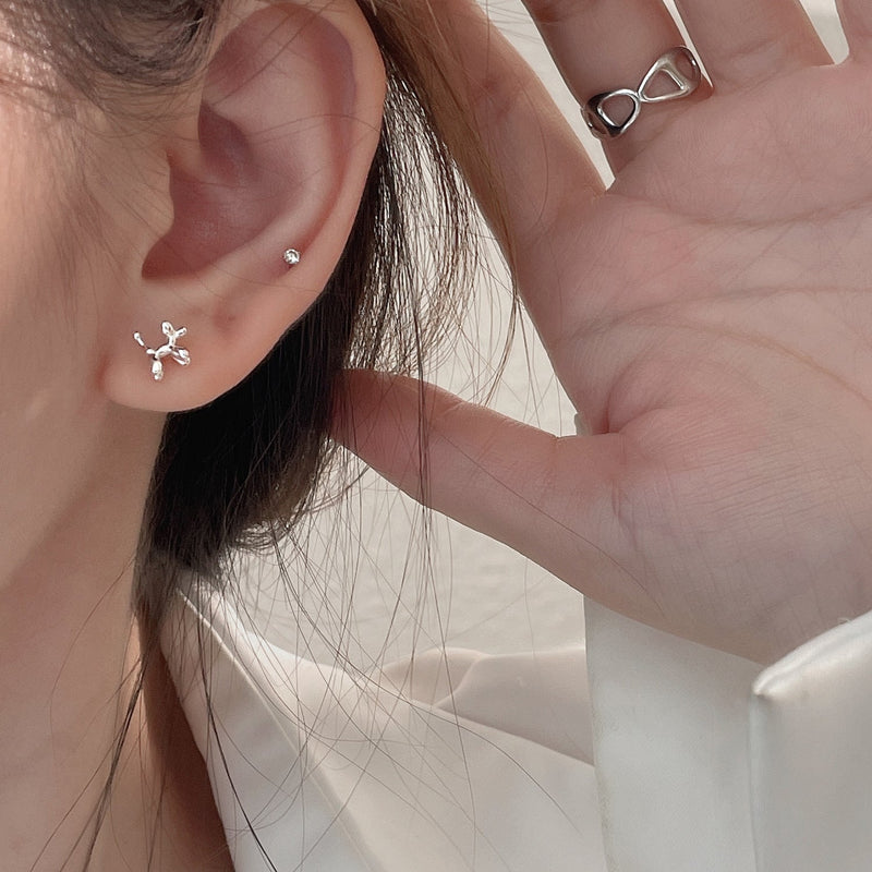 [] Balloon Dog Stud Earrings