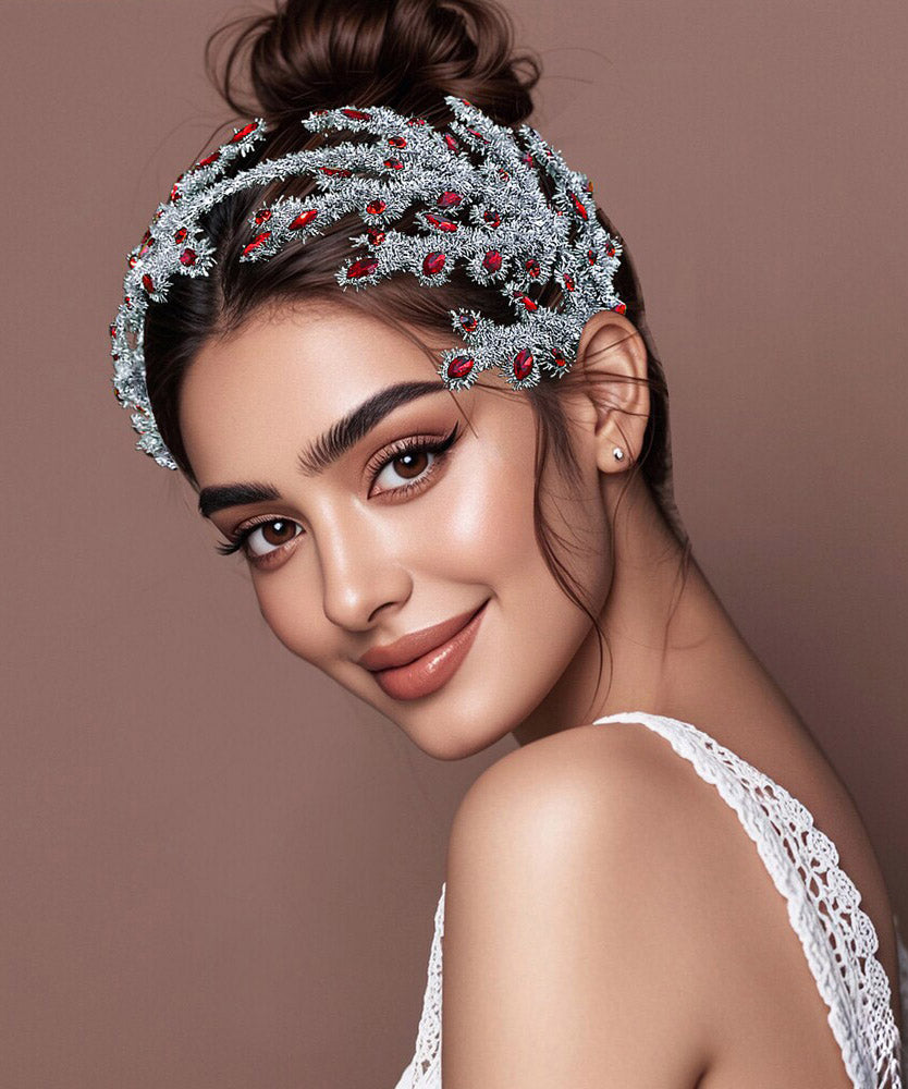 New Silk Weave Crystal Hairpiece