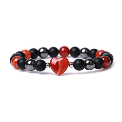 Black Onyx & Tiger Eye Protection Bracelet 8mm Beads