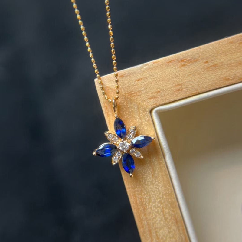 Blue Blossom Necklace