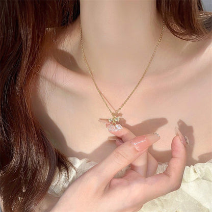 Bow and Bell Necklace