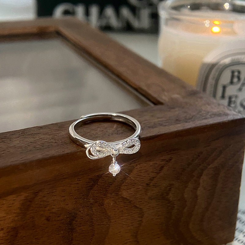 Silver Bow Ring
