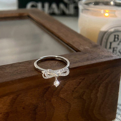Silver Bow Ring