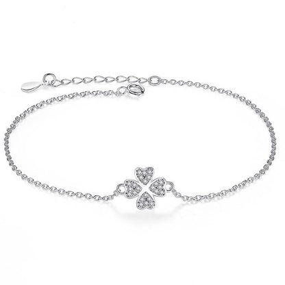 Four Leaf Clover Charm Bracelet