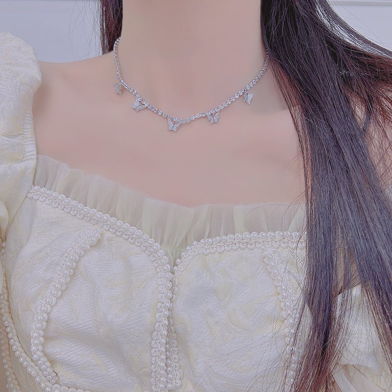 [] Odette Butterfly Choker Necklace