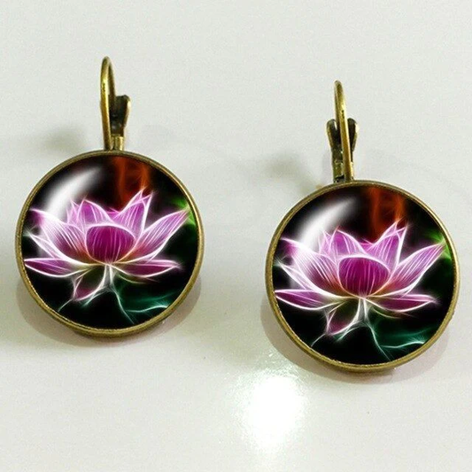 Lightning Lotus Earrings