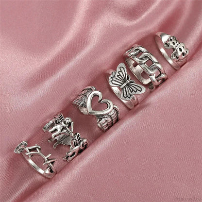 Dark Skull Blossom Seraphim Butterfly Band