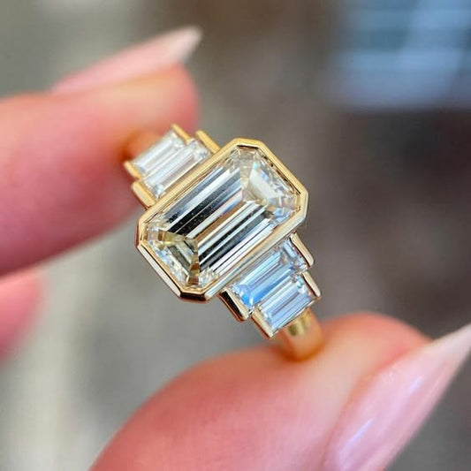 Gold & Crystal Ring