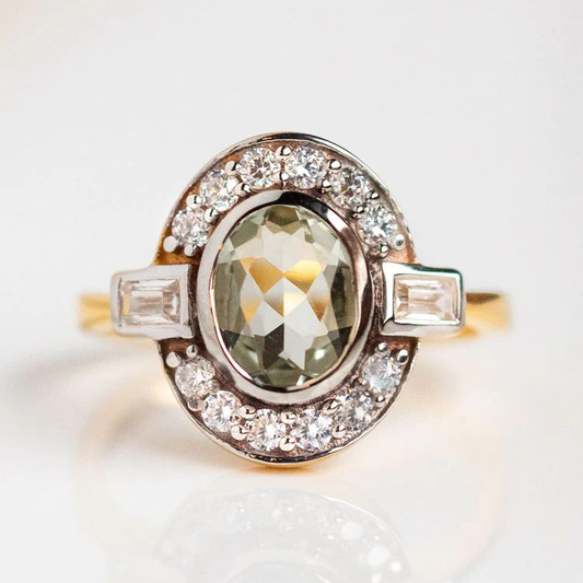 Crystal Green Ring