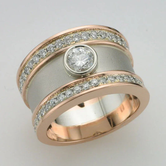 Zirconia Belt Ring