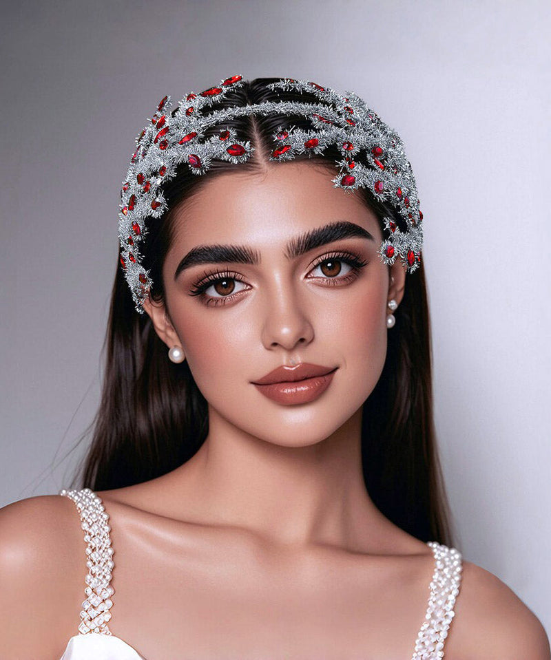 New Silk Weave Crystal Hairpiece