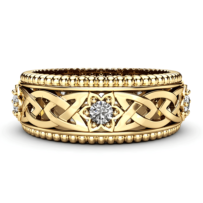 Celtic Flower of Spiritual Clarity Ring