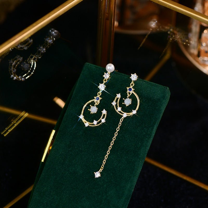 Azure Celestial Drop Earrings