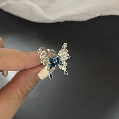 Vivid Stone Drip Rhinestone Gothic Ring