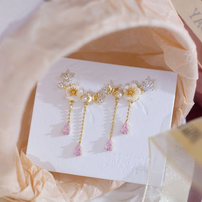 Gianna Cherry Blossom Drop Earrings